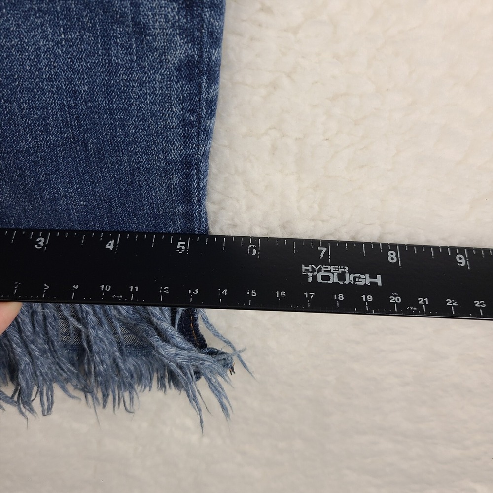 Vigoss Jeans Womens 27x27 Blue Jagger Skinny Fray Distress Dark‎ Wash Denim - Picture 7 of 14